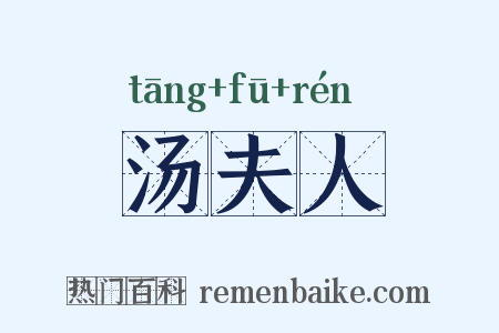 汤夫人是什么意思的图片